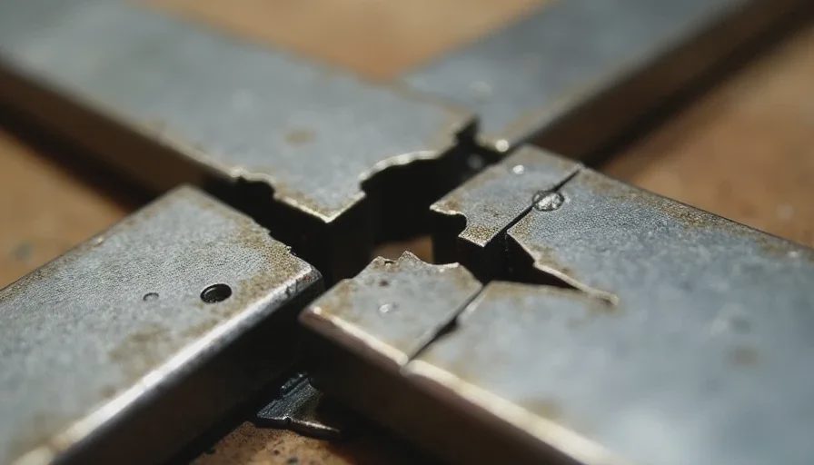 Fatigue fracture on a part that was assumed strong.