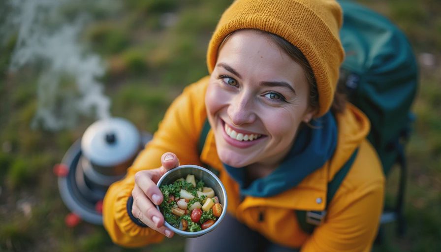 Visual context for backpacking recipes