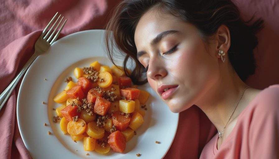 Visual context for sleeping in food