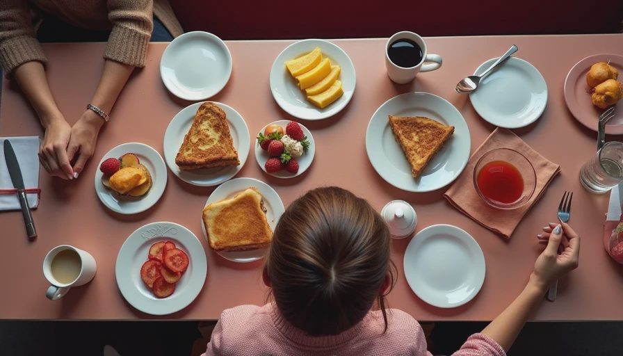 Illustration for sleeping in food